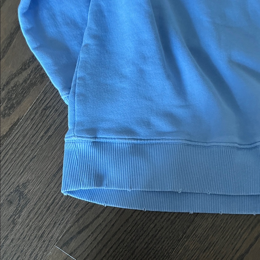 Aerie Light Blue Lace-Up Sweatshirt - Picture 6 of 7